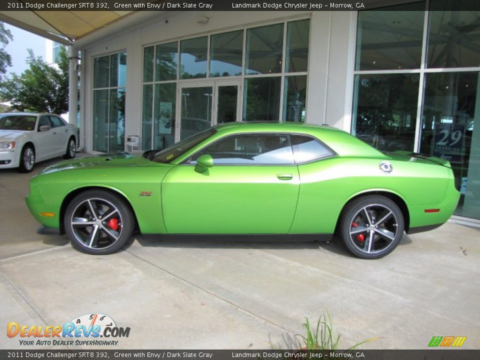 2011 Dodge Challenger SRT8 392 Green with Envy / Dark Slate Gray Photo #2