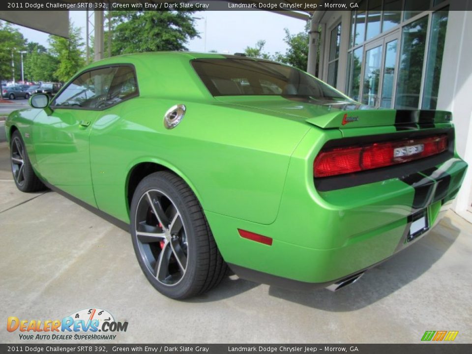 2011 Dodge Challenger SRT8 392 Green with Envy / Dark Slate Gray Photo #3