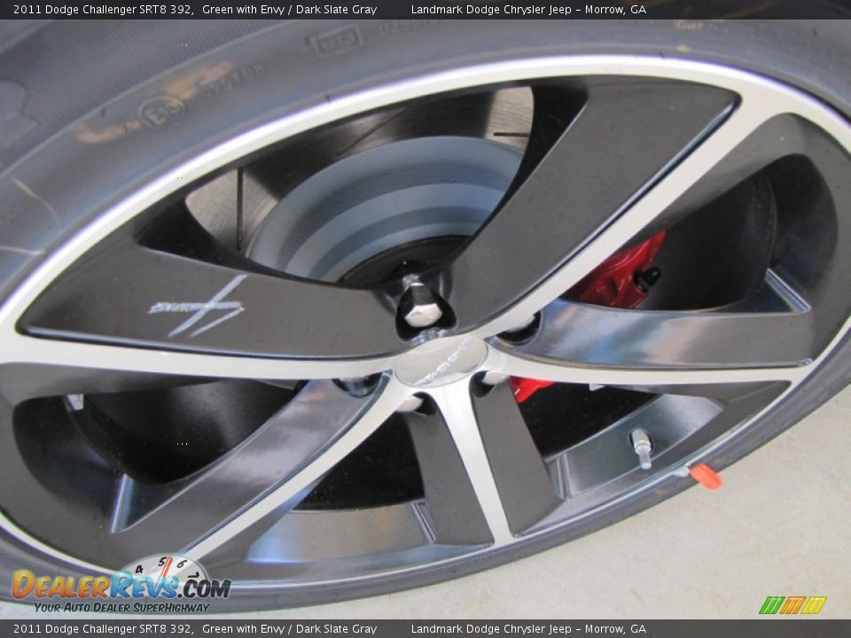 2011 Dodge Challenger SRT8 392 Green with Envy / Dark Slate Gray Photo #5