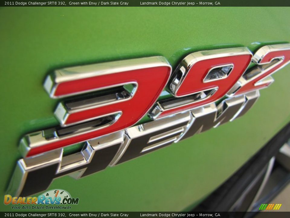 2011 Dodge Challenger SRT8 392 Green with Envy / Dark Slate Gray Photo #6