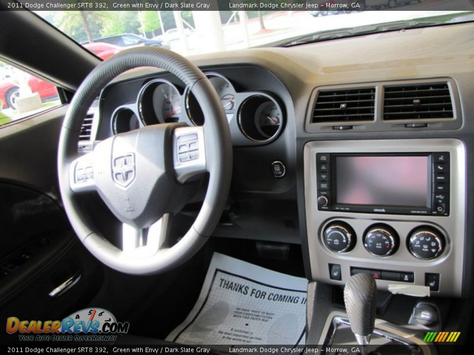 2011 Dodge Challenger SRT8 392 Green with Envy / Dark Slate Gray Photo #9
