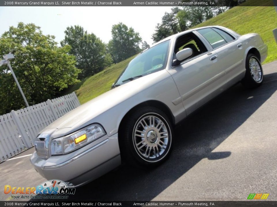 2008 Mercury Grand Marquis LS Silver Birch Metallic / Charcoal Black Photo #1