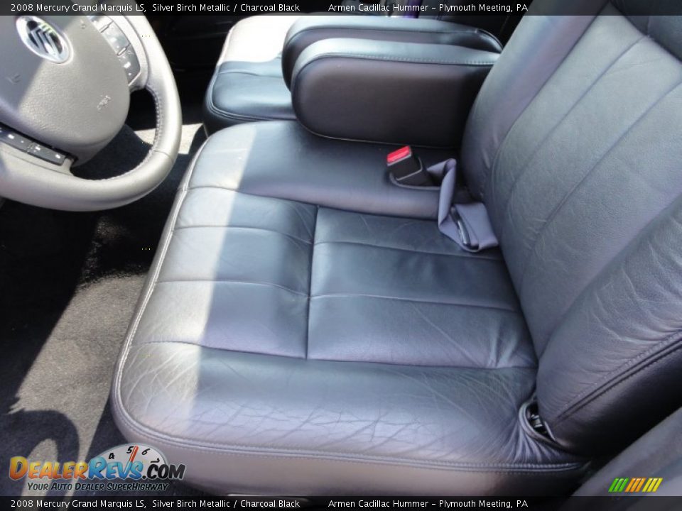 2008 Mercury Grand Marquis LS Silver Birch Metallic / Charcoal Black Photo #17