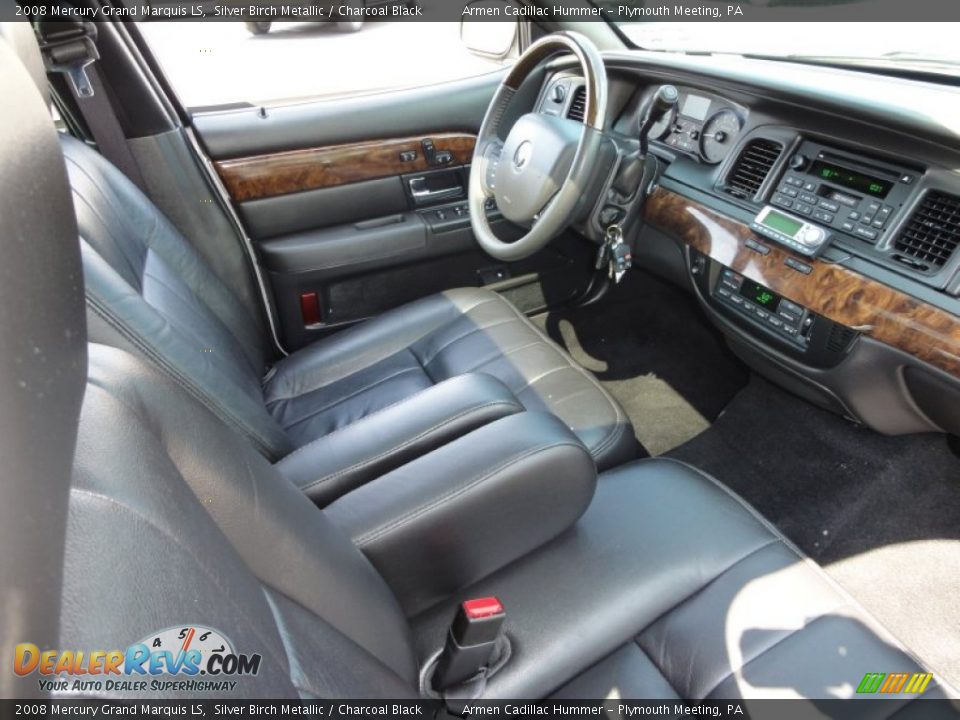2008 Mercury Grand Marquis LS Silver Birch Metallic / Charcoal Black Photo #20