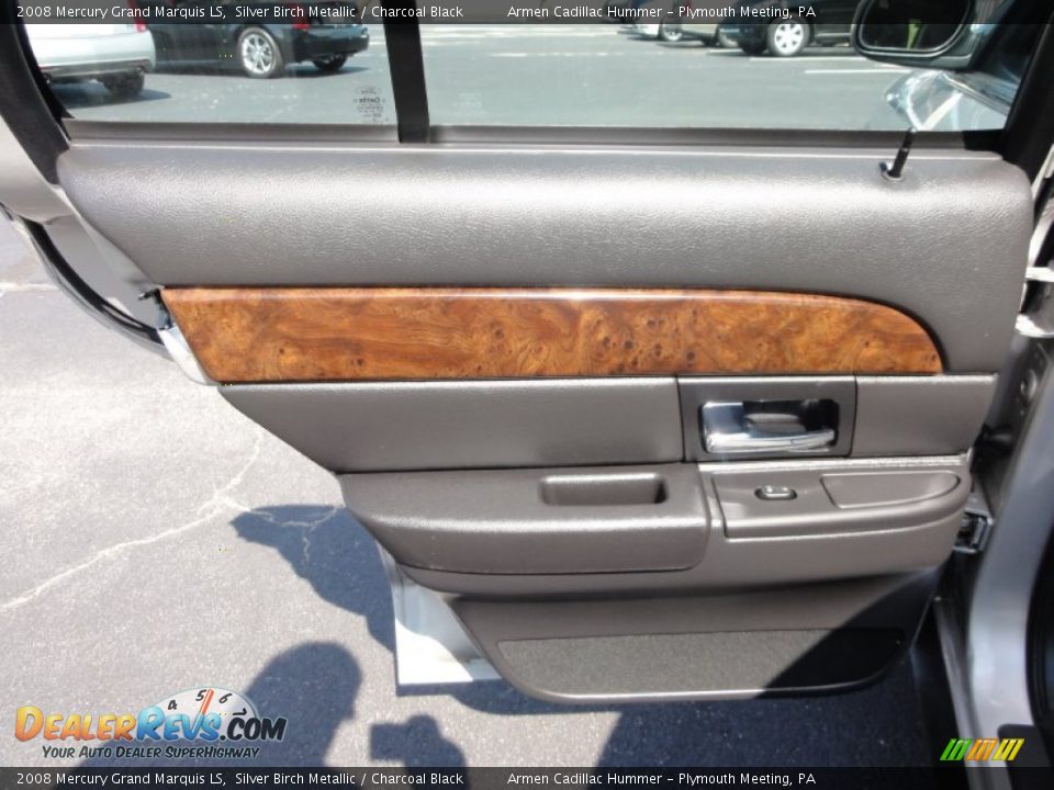 2008 Mercury Grand Marquis LS Silver Birch Metallic / Charcoal Black Photo #27