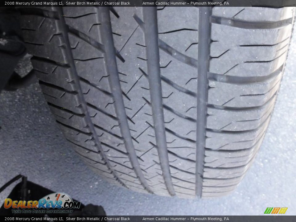 2008 Mercury Grand Marquis LS Silver Birch Metallic / Charcoal Black Photo #33