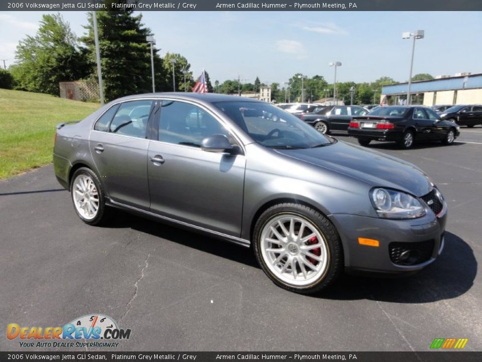 2006 Volkswagen Jetta GLI Sedan Platinum Grey Metallic / Grey Photo #6