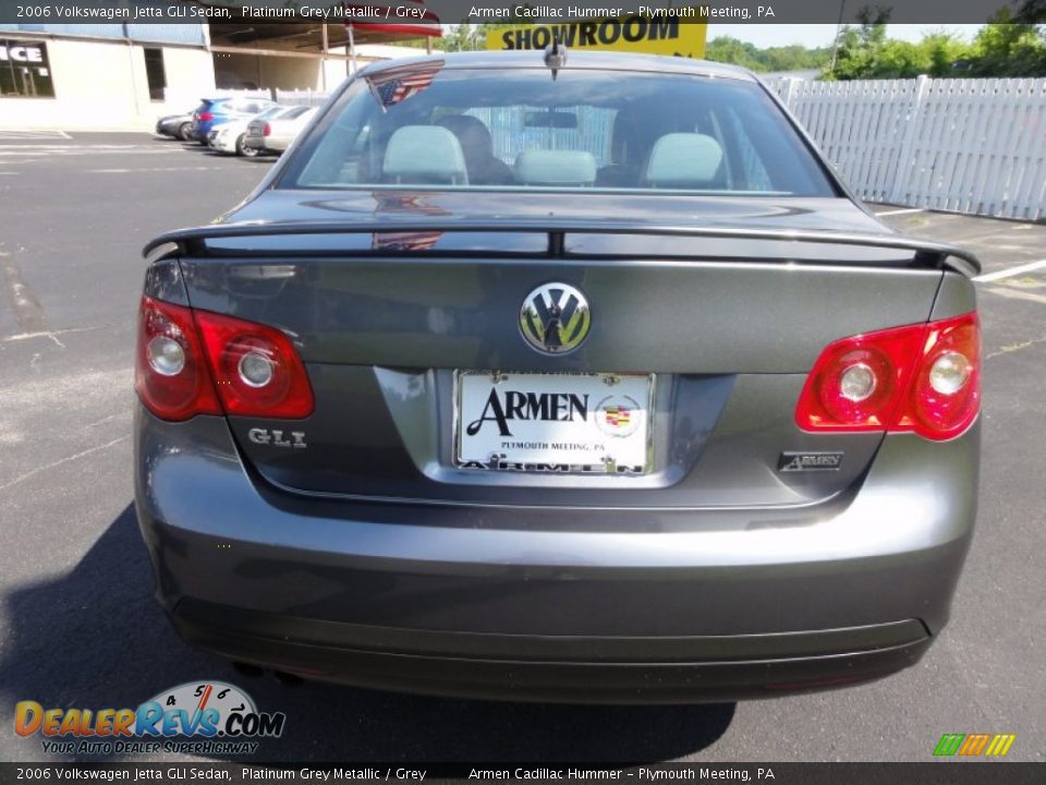 2006 Volkswagen Jetta GLI Sedan Platinum Grey Metallic / Grey Photo #9