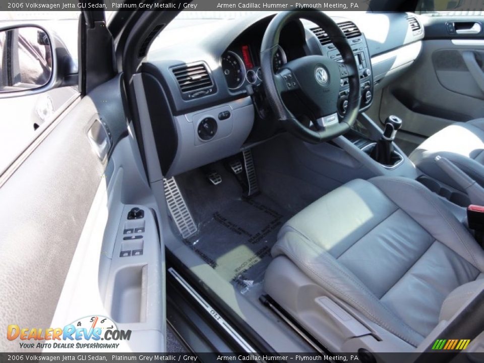 2006 Volkswagen Jetta GLI Sedan Platinum Grey Metallic / Grey Photo #13