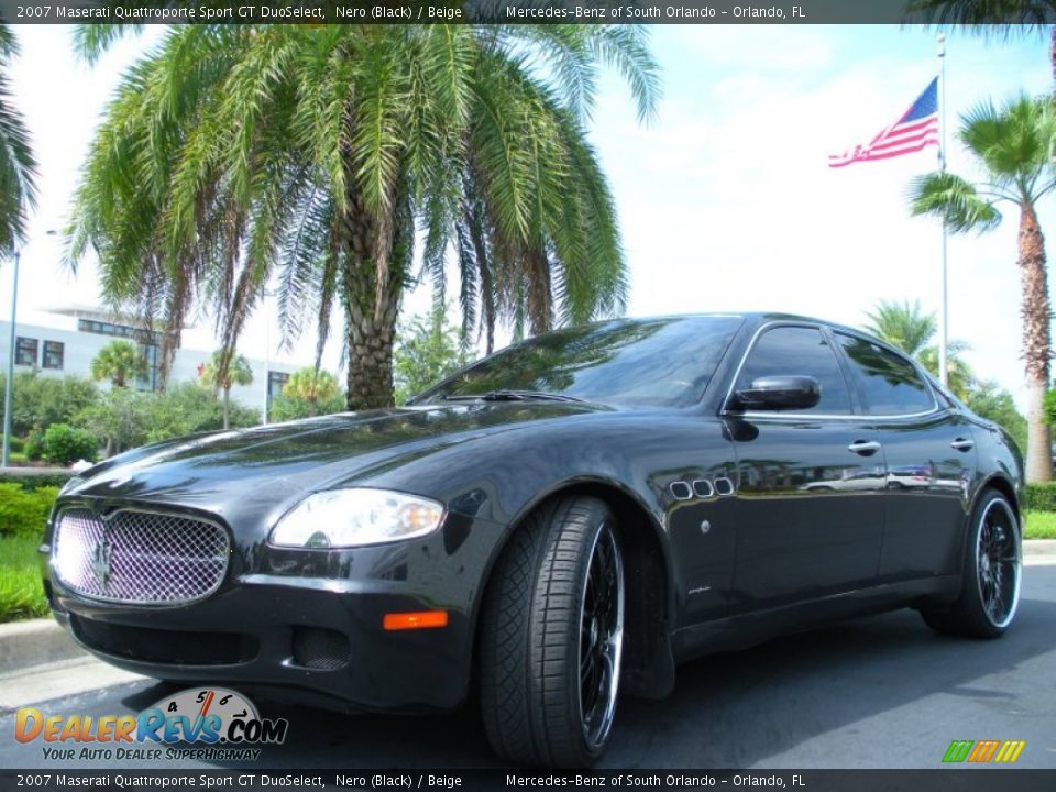 2007 Maserati Quattroporte Sport GT DuoSelect Nero (Black) / Beige Photo #2