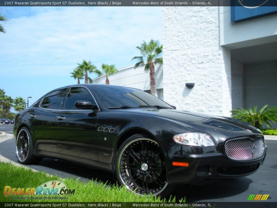 2007 Maserati Quattroporte Sport GT DuoSelect Nero (Black) / Beige Photo #4
