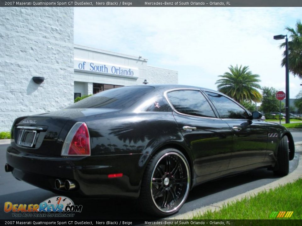 2007 Maserati Quattroporte Sport GT DuoSelect Nero (Black) / Beige Photo #6