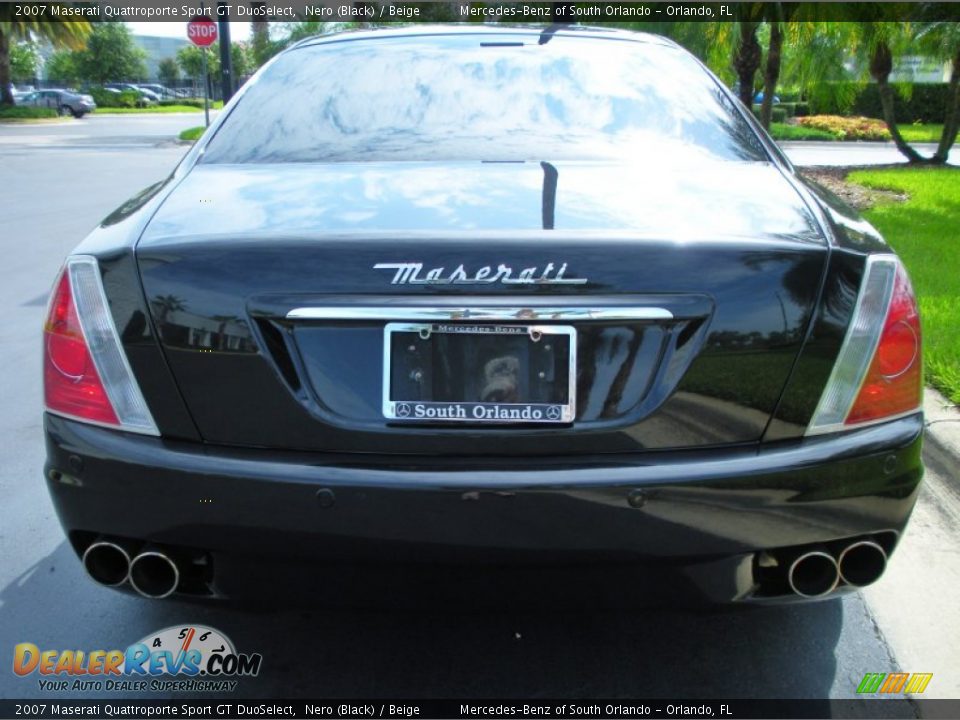 2007 Maserati Quattroporte Sport GT DuoSelect Nero (Black) / Beige Photo #7