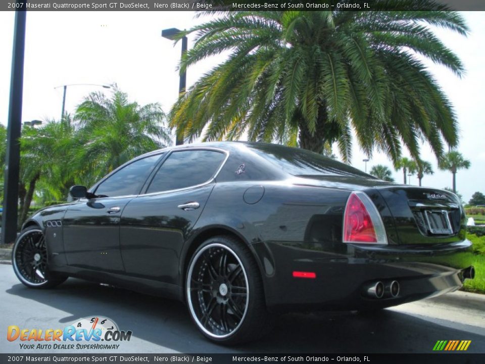 2007 Maserati Quattroporte Sport GT DuoSelect Nero (Black) / Beige Photo #8