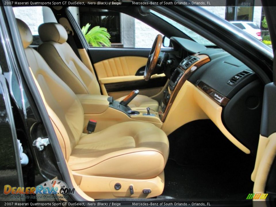 2007 Maserati Quattroporte Sport GT DuoSelect Nero (Black) / Beige Photo #20