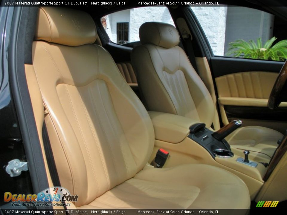2007 Maserati Quattroporte Sport GT DuoSelect Nero (Black) / Beige Photo #21