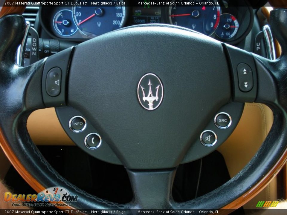 2007 Maserati Quattroporte Sport GT DuoSelect Steering Wheel Photo #30