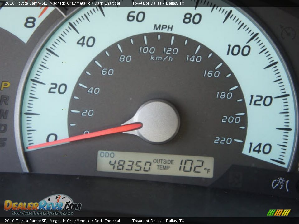 2010 Toyota Camry SE Magnetic Gray Metallic / Dark Charcoal Photo #13