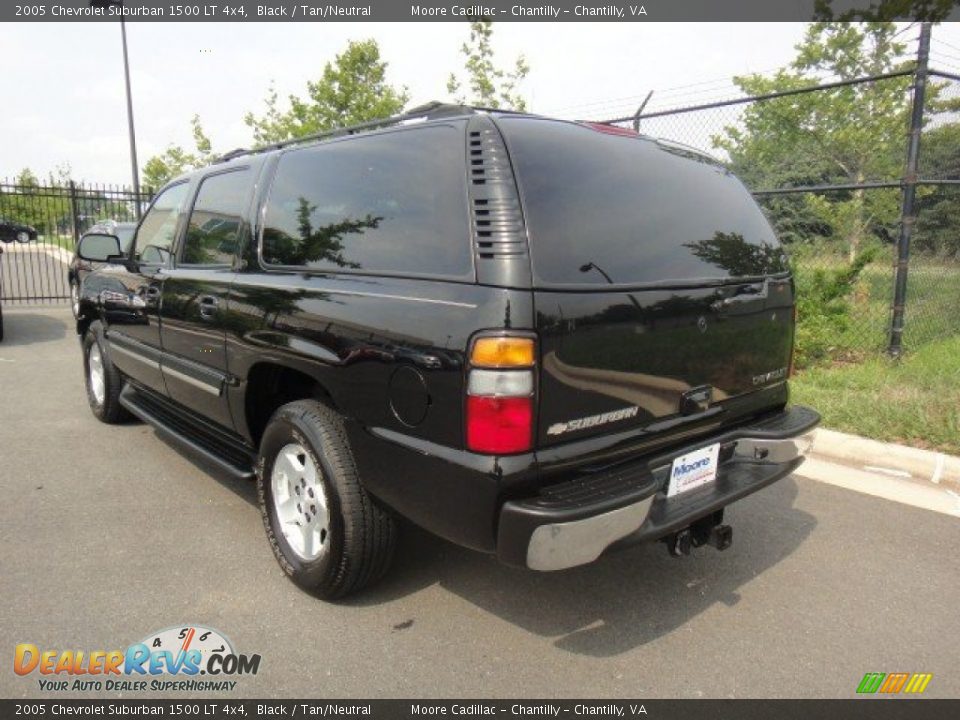 2005 Chevrolet Suburban 1500 LT 4x4 Black / Tan/Neutral Photo #3