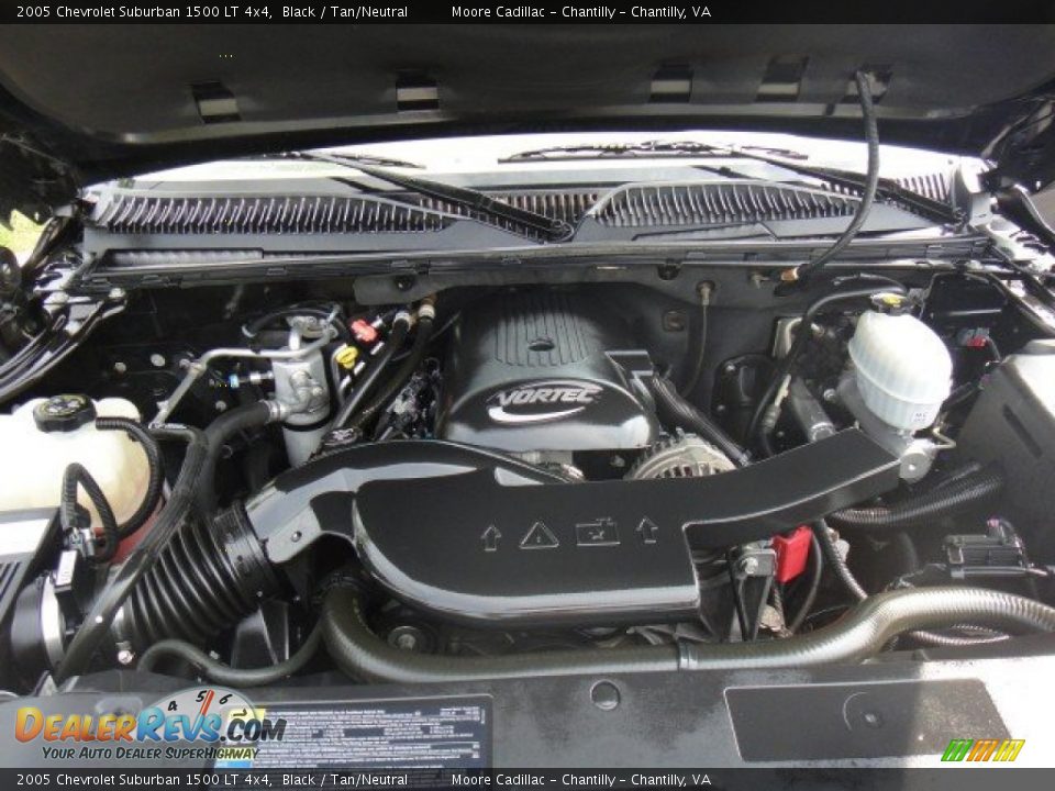 2005 Chevrolet Suburban 1500 LT 4x4 Black / Tan/Neutral Photo #9