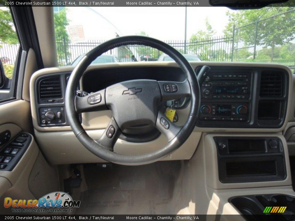2005 Chevrolet Suburban 1500 LT 4x4 Black / Tan/Neutral Photo #18