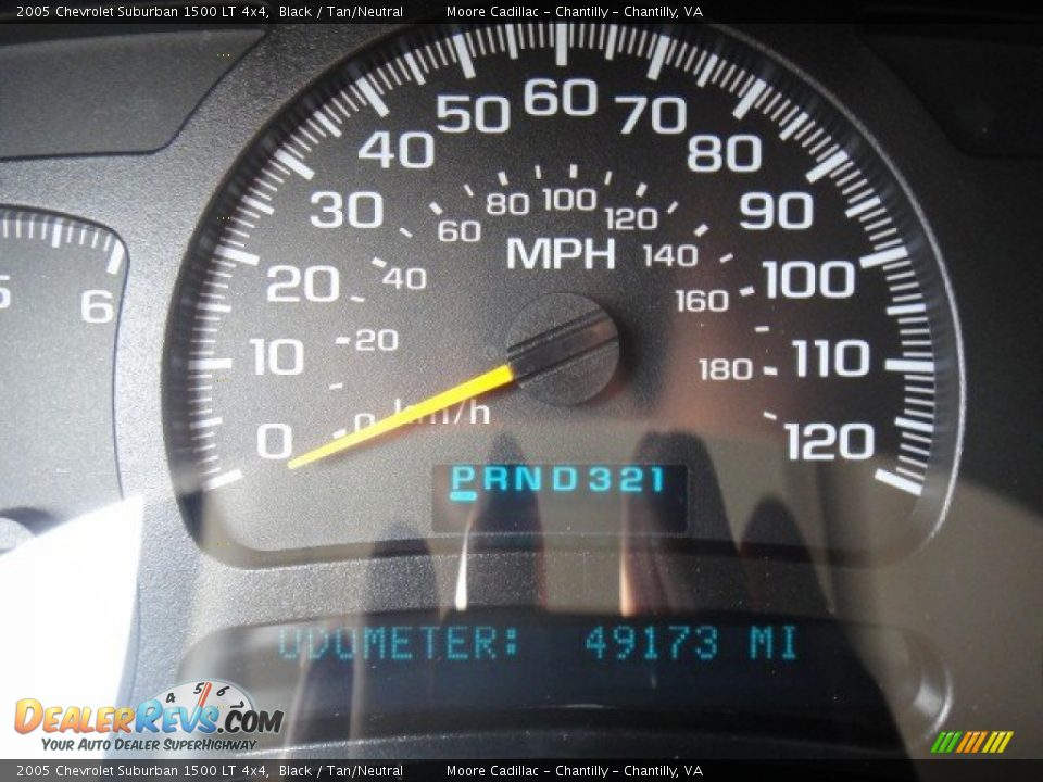 2005 Chevrolet Suburban 1500 LT 4x4 Black / Tan/Neutral Photo #27