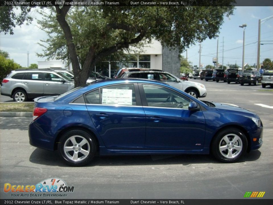 Blue Topaz Metallic 2012 Chevrolet Cruze LT/RS Photo #7