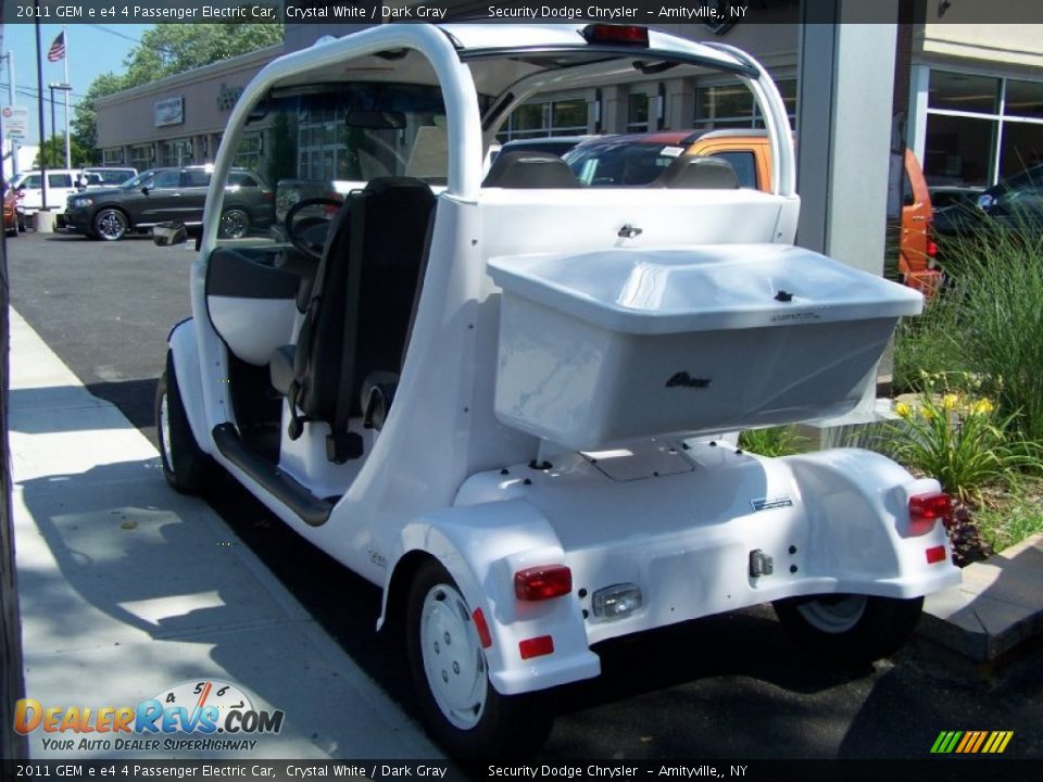 Crystal White 2011 GEM e e4 4 Passenger Electric Car Photo #2