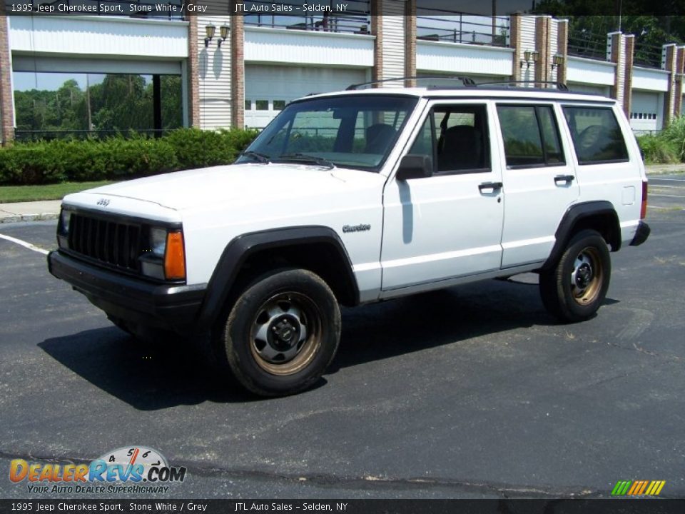 1995 Jeep Cherokee Sport Stone White / Grey Photo #1