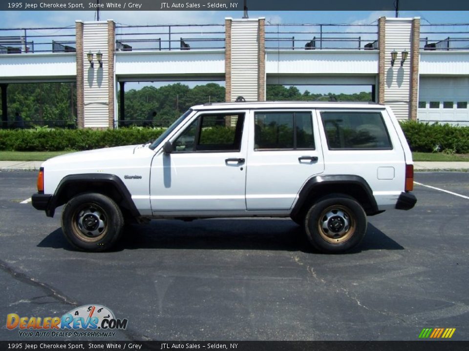 1995 Jeep Cherokee Sport Stone White / Grey Photo #3