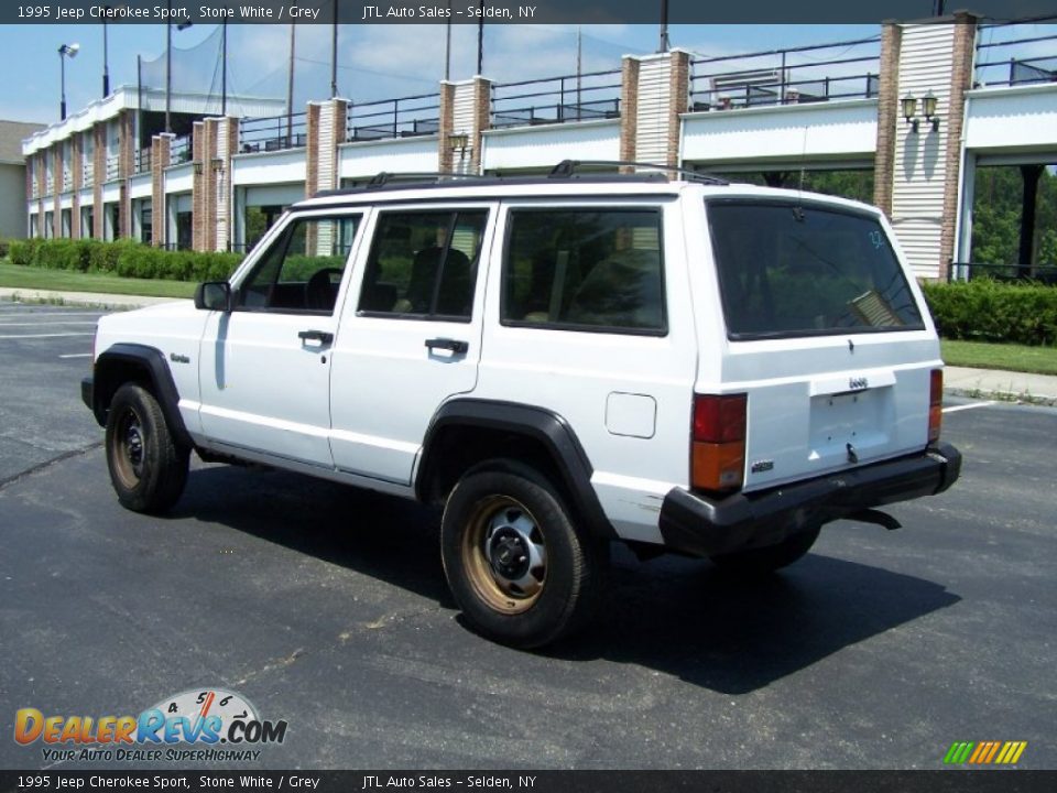 1995 Jeep Cherokee Sport Stone White / Grey Photo #4