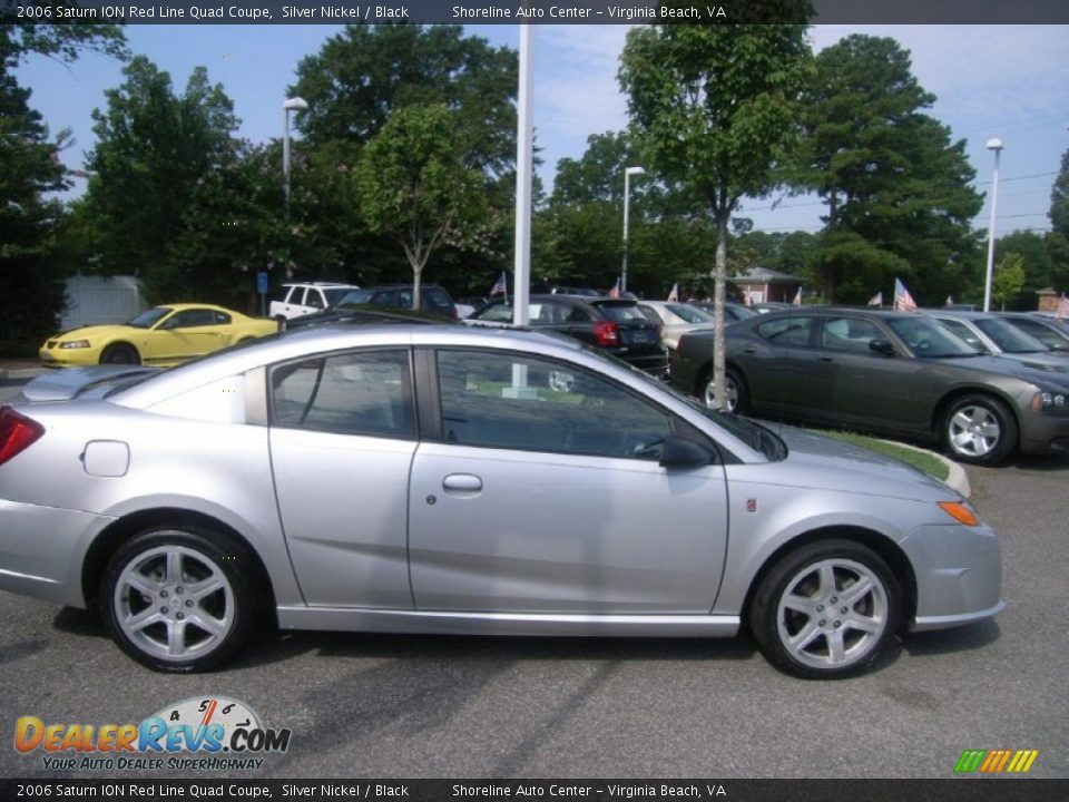 2006 Saturn ION Red Line Quad Coupe Silver Nickel / Black Photo #6