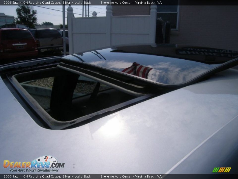 2006 Saturn ION Red Line Quad Coupe Silver Nickel / Black Photo #9