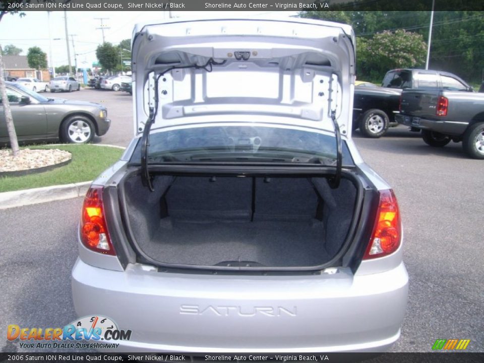 2006 Saturn ION Red Line Quad Coupe Silver Nickel / Black Photo #12