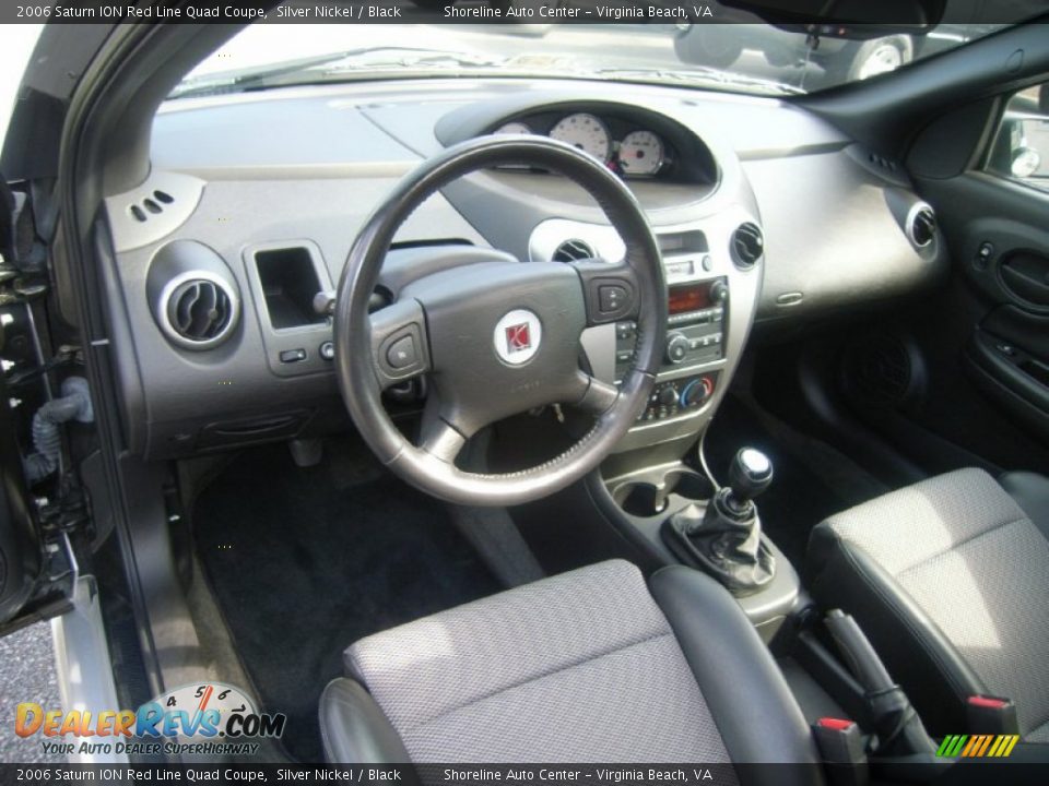 Dashboard of 2006 Saturn ION Red Line Quad Coupe Photo #16