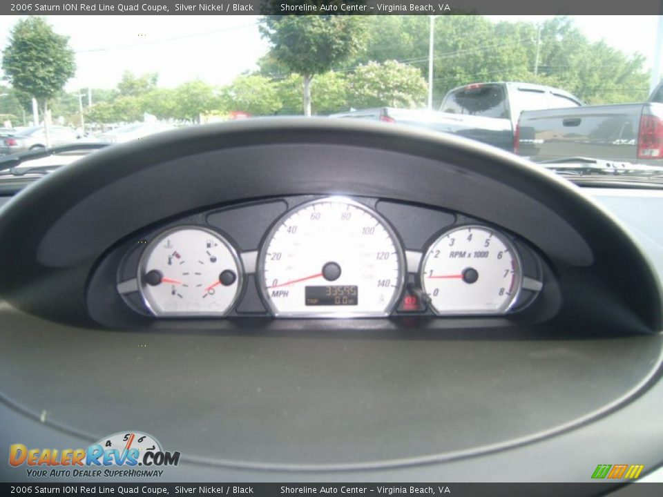 2006 Saturn ION Red Line Quad Coupe Gauges Photo #17