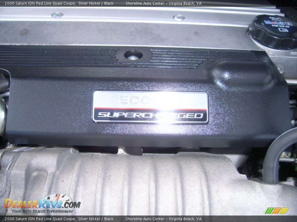 2006 Saturn ION Red Line Quad Coupe Silver Nickel / Black Photo #23
