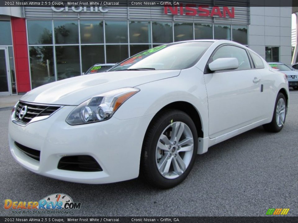 2012 Nissan altima coupe white #4
