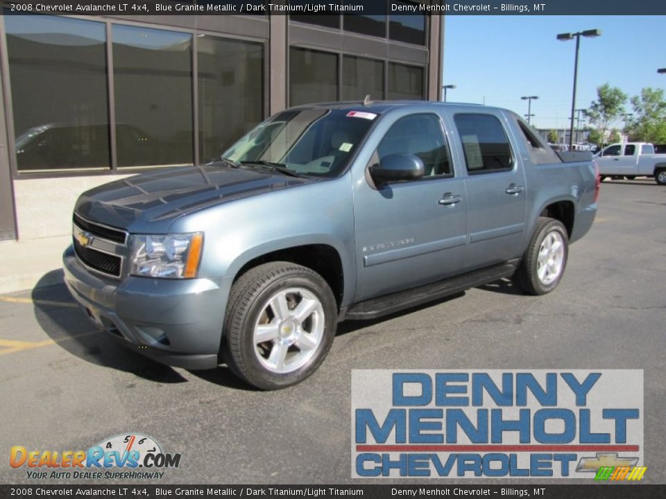 2008 Chevrolet Avalanche LT 4x4 Blue Granite Metallic / Dark Titanium/Light Titanium Photo #1