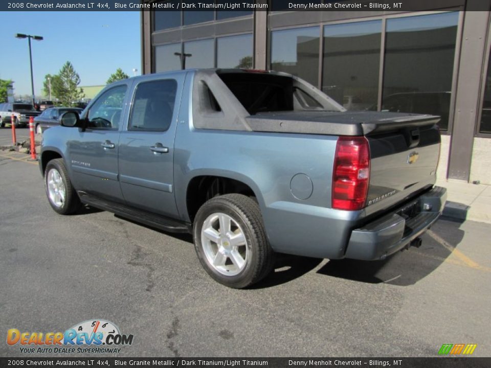 2008 Chevrolet Avalanche LT 4x4 Blue Granite Metallic / Dark Titanium/Light Titanium Photo #31