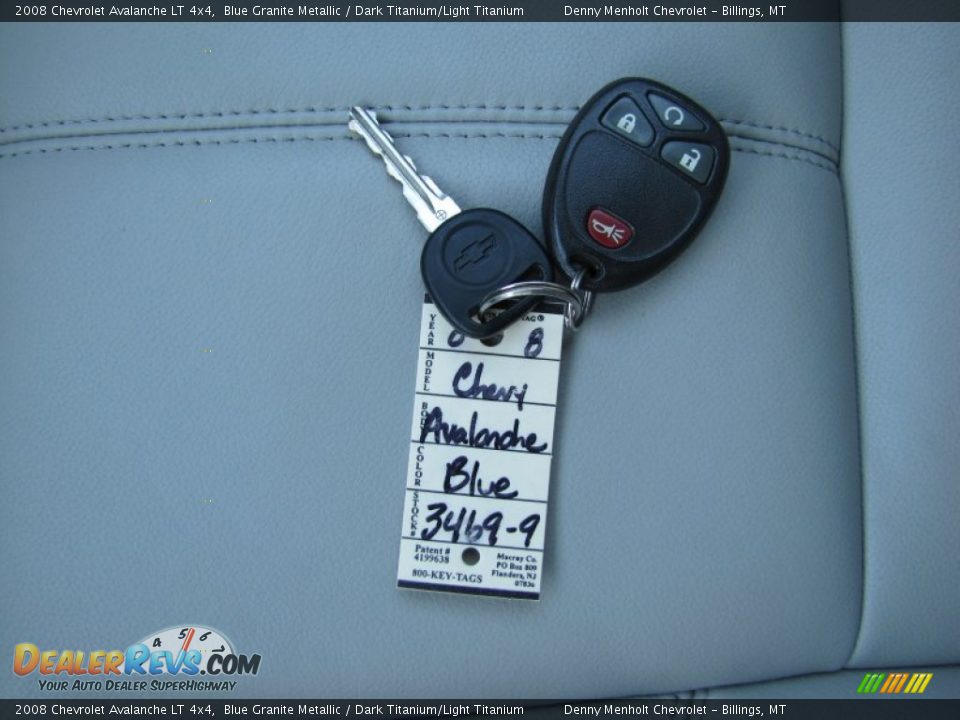 2008 Chevrolet Avalanche LT 4x4 Blue Granite Metallic / Dark Titanium/Light Titanium Photo #36