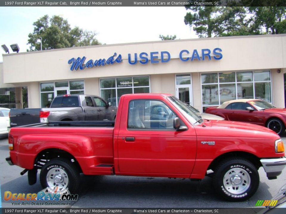 1997 Ford Ranger XLT Regular Cab Bright Red / Medium Graphite Photo #1