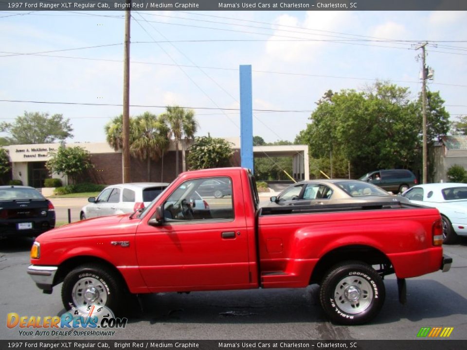 Bright Red 1997 Ford Ranger XLT Regular Cab Photo #4