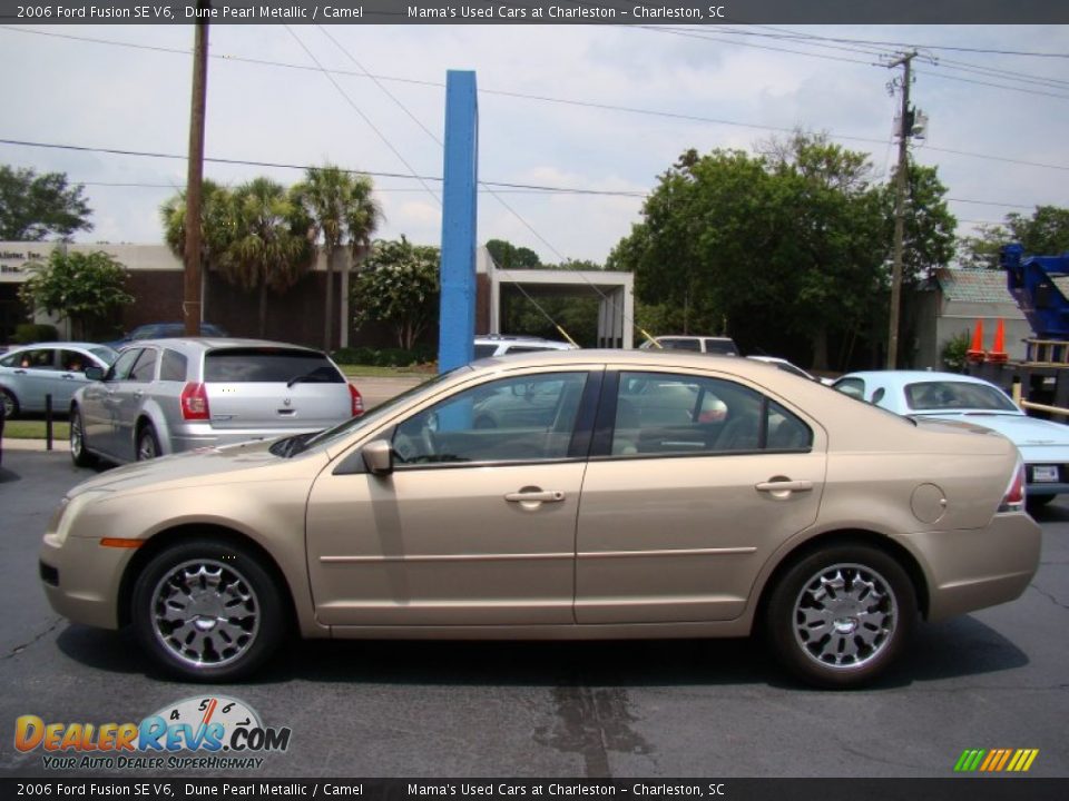 2006 Ford Fusion SE V6 Dune Pearl Metallic / Camel Photo #5
