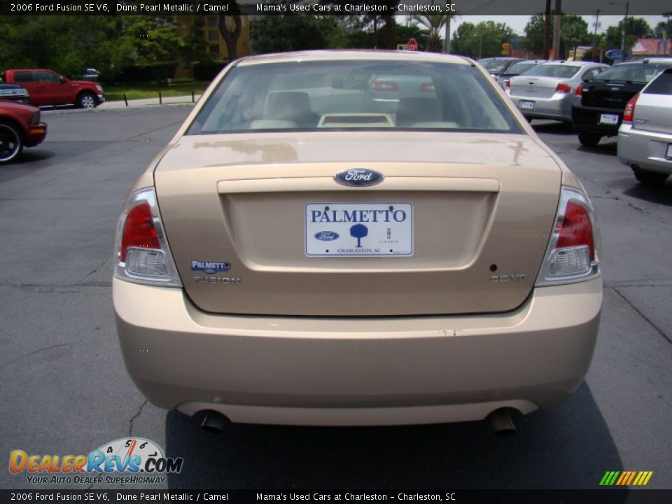 2006 Ford Fusion SE V6 Dune Pearl Metallic / Camel Photo #7