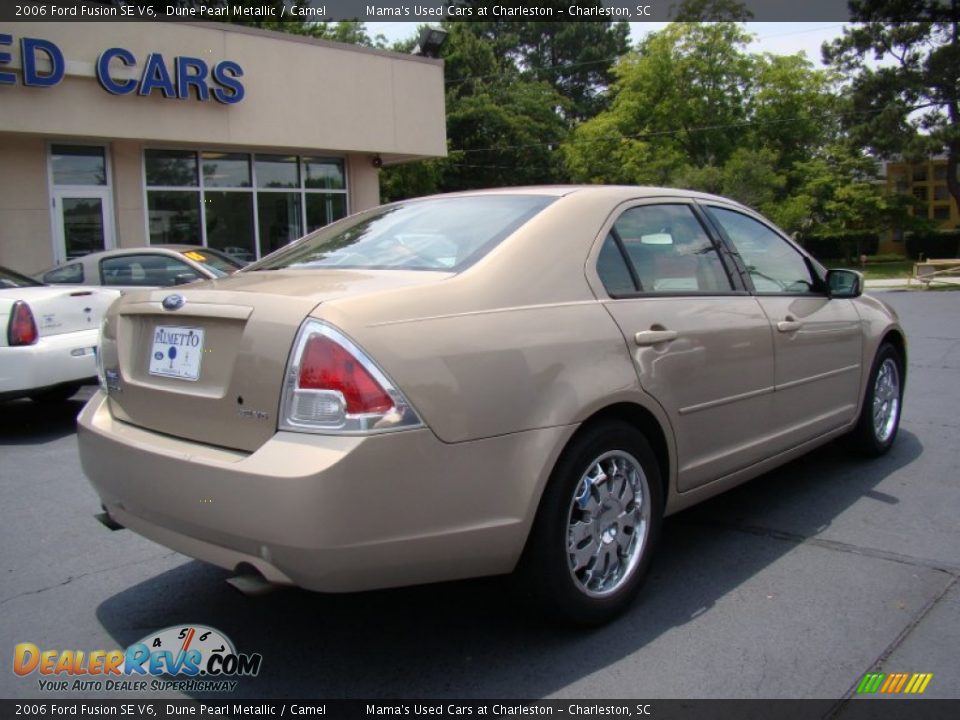 2006 Ford Fusion SE V6 Dune Pearl Metallic / Camel Photo #8
