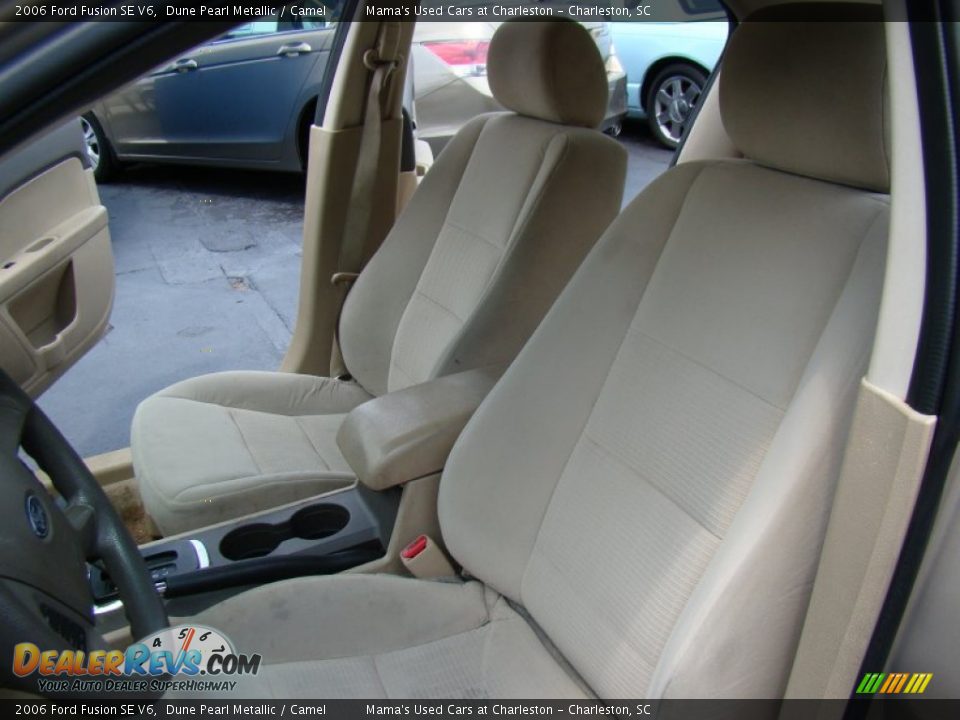 2006 Ford Fusion SE V6 Dune Pearl Metallic / Camel Photo #11