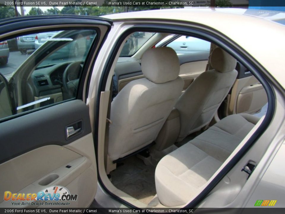 2006 Ford Fusion SE V6 Dune Pearl Metallic / Camel Photo #12