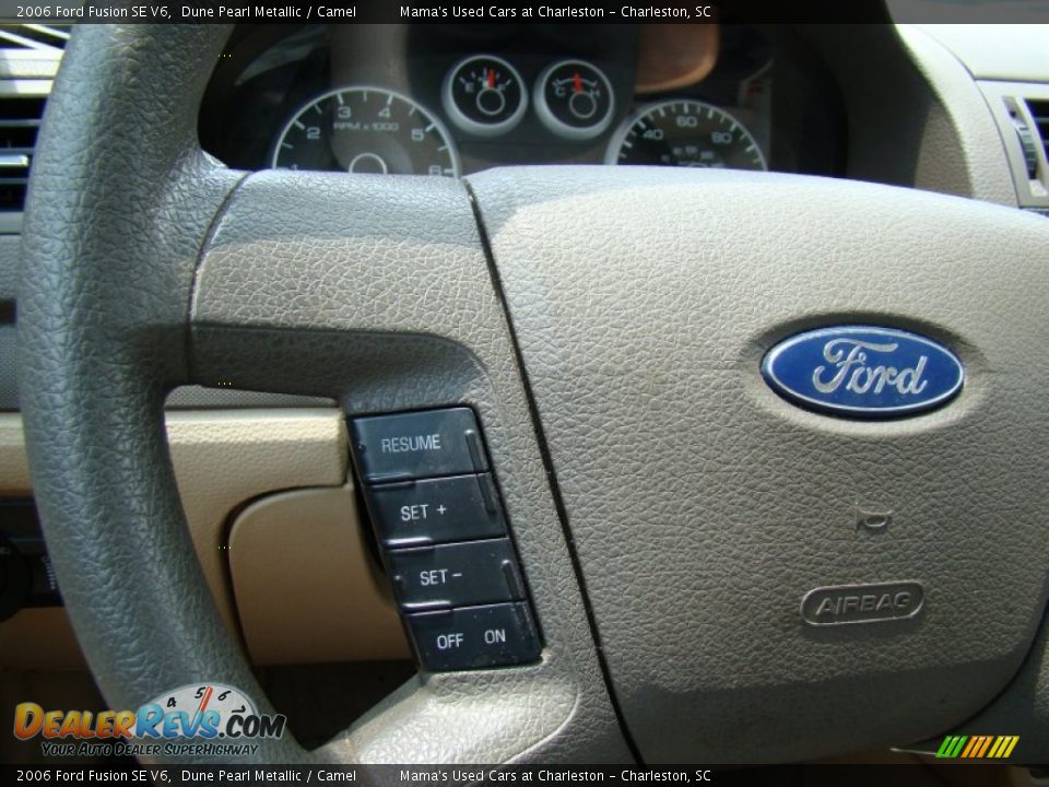 2006 Ford Fusion SE V6 Dune Pearl Metallic / Camel Photo #23