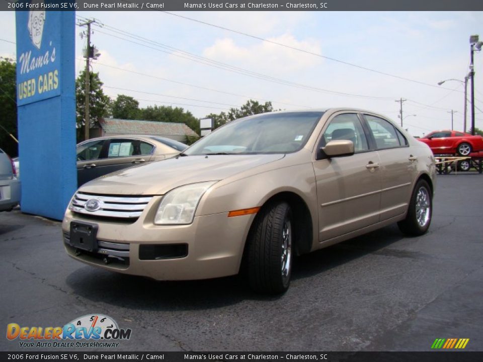 2006 Ford Fusion SE V6 Dune Pearl Metallic / Camel Photo #31